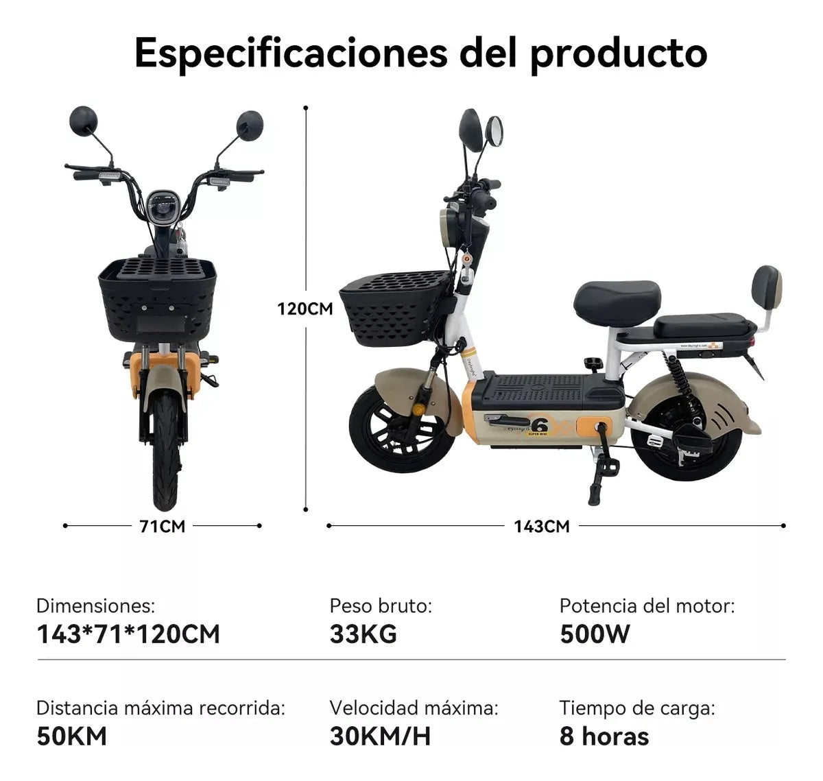 BICICLETA ELECTRICA CX - D12
